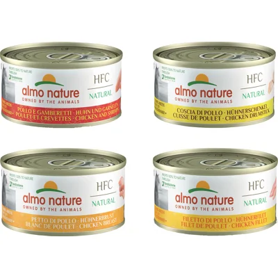 Almo Nature HFC Natural kip combipack A natvoer kat (70 g) 24 x 70 g