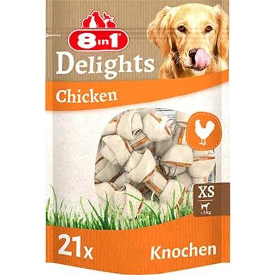 8in1 Delights chicken bones XS hondensnacks 1 x 7 stuks