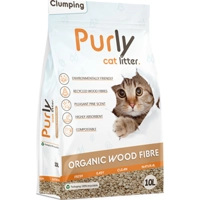 Purly Organic klontvormende houtvezel kattenbakvulling 10 liter