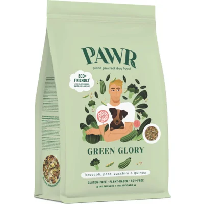 9x PAWR Plantaardig Hondenvoer Green Glory 750 gr