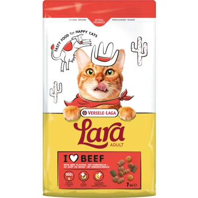 Versele-Laga Lara Adult met rundsmaak kattenvoer 2 x 7 kg