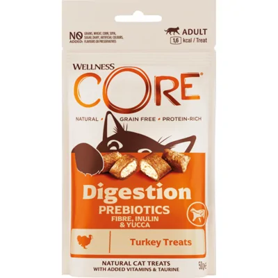Wellness Core Kattensnack Digestion - Kalkoen 50 gr