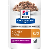 Hills Prescription Diet Feline K/D Renal Health Beef 12 x 85 gr