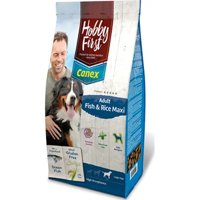HobbyFirst Canex Adult Vis & Rijst Maxi Hond 12 kg