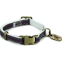 DBL Nylon Halsband Virante Bruin 20-30x1cm