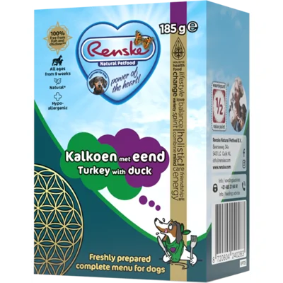 Renske vers hondenvoer Kalkoen met Eend 185 gram