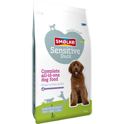 Smølke Sensitive eend hondenvoer 12 kg
