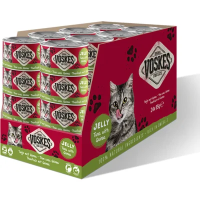 24x Voskes Kattenvoer Nat Tonijn met Quinoa 85 gr