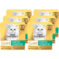 6x Gourmet Gold Hartig Torentje 8 x 85 gr