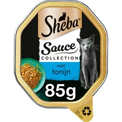 Sheba Kattenvoer Natvoer Sauce Lovers Tonijn 85 gr