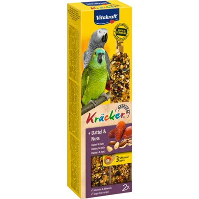 Vitakraft Papegaaien Kracker Dadel - Noot 2 stuks