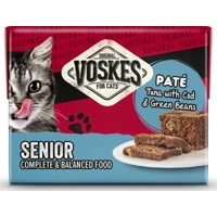 Voskes Original Paté Senior tonijn&Kabeljauw&Sperziebonen 8 x 95 gr