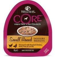 Wellness Core Hondenvoer Small Savoury Medleys Kip - Eend 85 gr