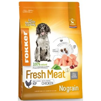 Fokker +Fresh Meat Hond 13 kg