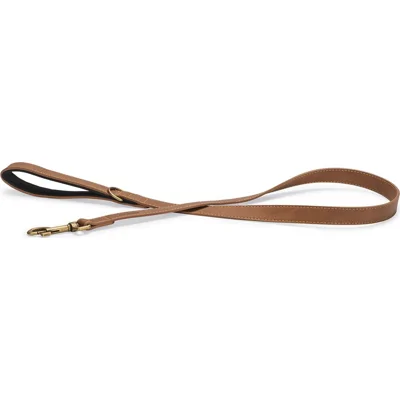 Beeztees Balacron Ax kunstleer hondenriem bruin 130 x 2.5 cm