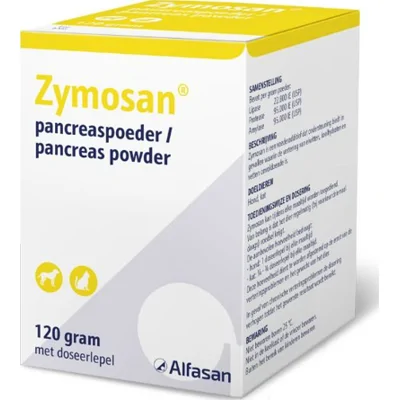 Zymosan Pancreaspoeder Hond & Kat 120gr