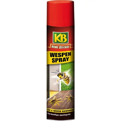 KB Wespenspray Tegen Wespen - Bestrijdt het hele nest - Inclusief spuitspriet - Werkt 4 tot 6 weken