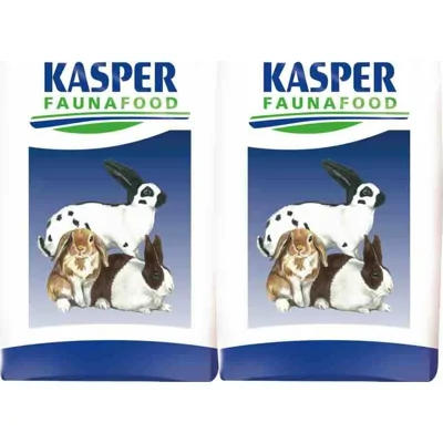 2x Kasper Faunafood Konijnenkorrel Hobby 20 kg