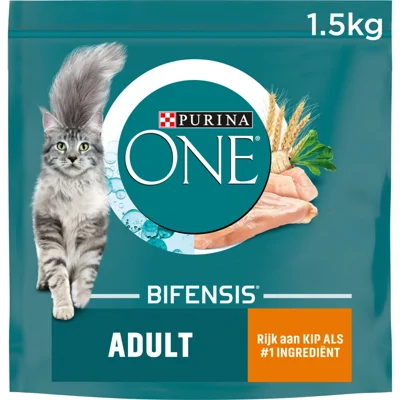 4x Purina ONE Adult Kip - Volkoren Granen 1,5 kg