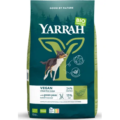 4x Yarrah Bio Hondenvoer Vegetarisch Tarwe Vrij 2 kg