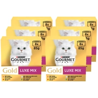 6x Gourmet Gold Luxe Mix 8 x 85 gr