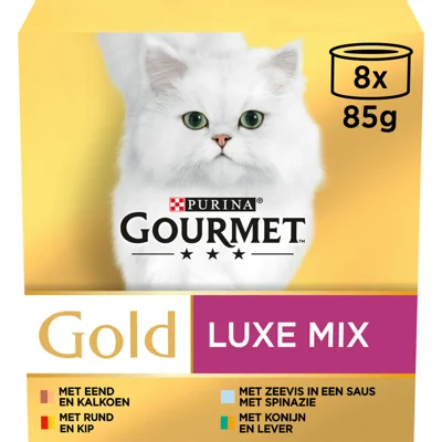 6x Gourmet Gold Luxe Mix 8 x 85 gr