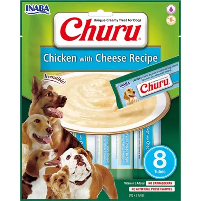 8x Inaba Churu Hondensnack Chicken&Cheese 8 x 20 gr