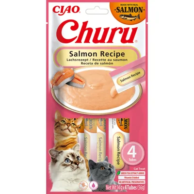 Ciao Churu Puree Kattensnack Salmon 4 x 14 gr