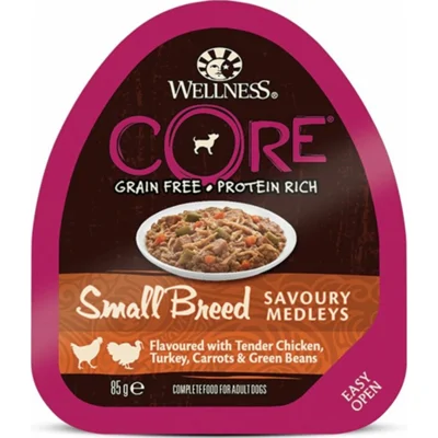 Wellness Core Hondenvoer Small Savoury Medleys Kip - Kalkoen 85 gr