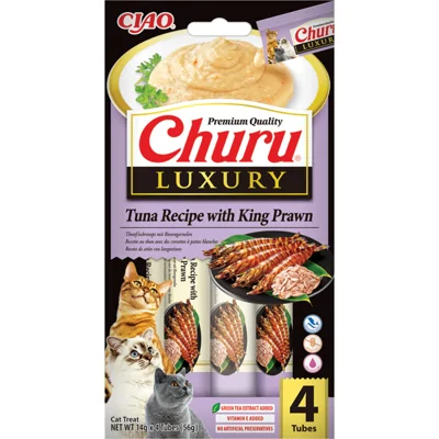 Ciao Kattensnack Churu Luxury Tuna&King Prawn 4 x 14 gr