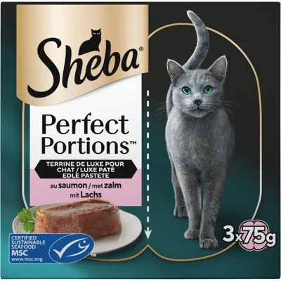 Sheba Perfect Portions Zalm - 12 x 37,5 g