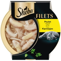 Sheba Filets kipreepjes in saus natvoer kat (kuipjes 60 g) 2 verpakkingen (32x 60 g)