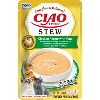 Ciao Entrée Stew Chicken & Tuna 40 gr