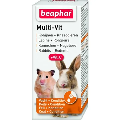 Beaphar Multi-Vit Konijn/Knaagdier 20ml