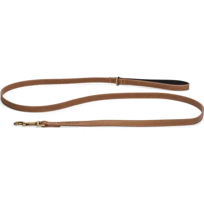 Beeztees Balacron Ax kunstleer hondenriem bruin 180 x 1.5 cm