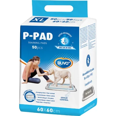 Duvo+ pet toilet p-pad 60x60cm hond 50stuks