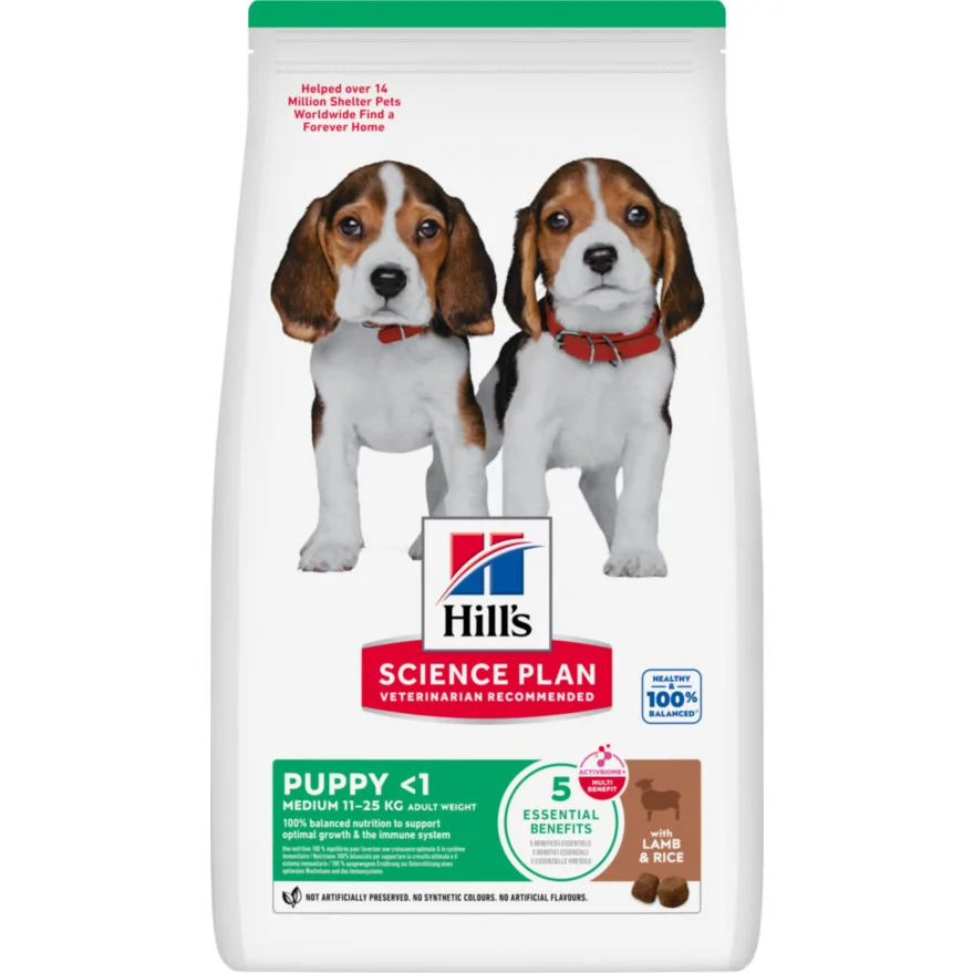 Hill's Science Plan Hond Puppy Medium Lam&Rijst 14kg