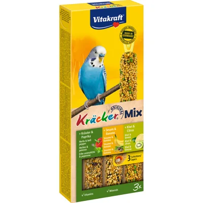 Vitakraft Parkiet Kracker Banaan-Kruiden-Kiwi 3 stuks