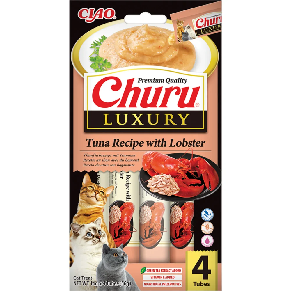 Ciao Kattensnack Churu Luxury Tuna&Lobster 4 x 14 gr