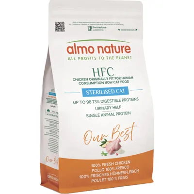 Almo Nature HFC Kattenvoer droog Our Best Cat Adult Sterilised Kip 1,2 kg