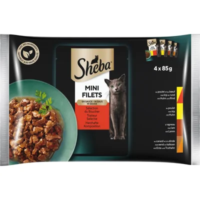 Sheba Traiteur Selectie Mini Filets in Saus - 8 x 85 g