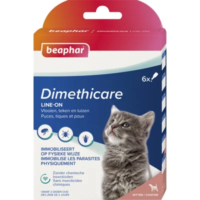 Beaphar DIMETHIcare Line-On Kitten 6 stuks