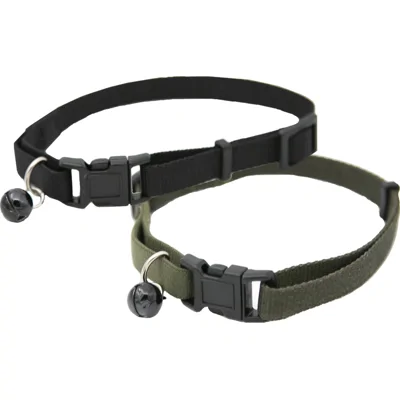 51 Degrees North Wanderful Cat Collar Nylon Flat - Zwart - M