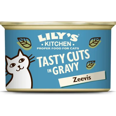 Lily's Kitchen Tasty Cuts met zeevis in gravy natvoer kat 18 x 85 g
