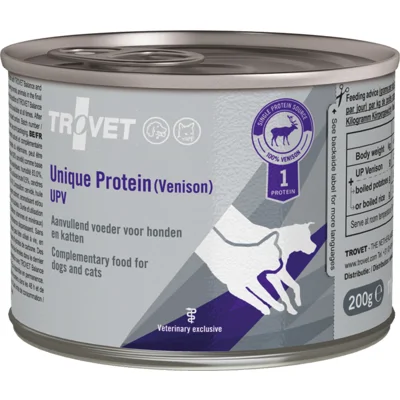 Trovet Honden- en Kattenvoer Nat UPV Unique Protein Hert 6 x 200 gr