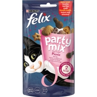 Felix Party Mix Snacks Picnic Snacks met kip-, kaas- & kalkoensmaak 4 x 60 g
