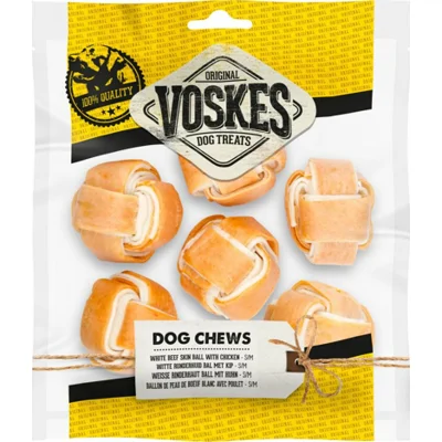 10x Voskes Bal White met Kip 6 stuks