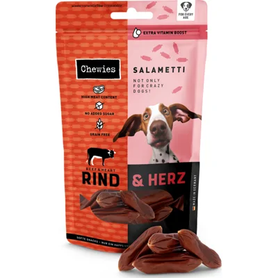 Chewies Salametti Hondensnack Rund&Hart 60 gr