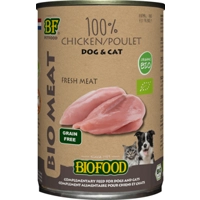 BF Petfood Biofood Organic 100% kippenvlees natvoer hond & kat (400 g) 12 x 400 g