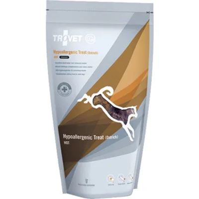 TROVET Hypoallergenic Treats HOT (Ostrich) Hond - 6 x 150 gr